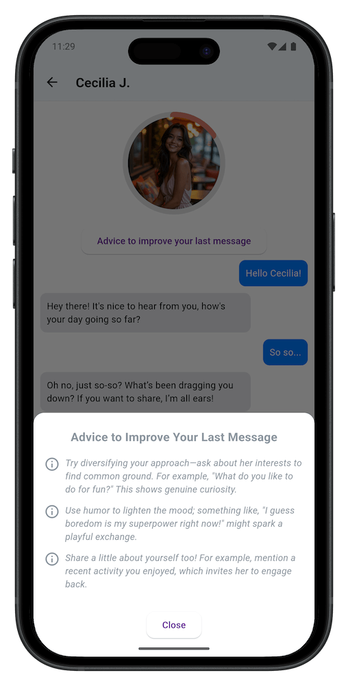 AI chat playground interface