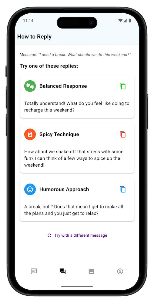 How to reply feature
